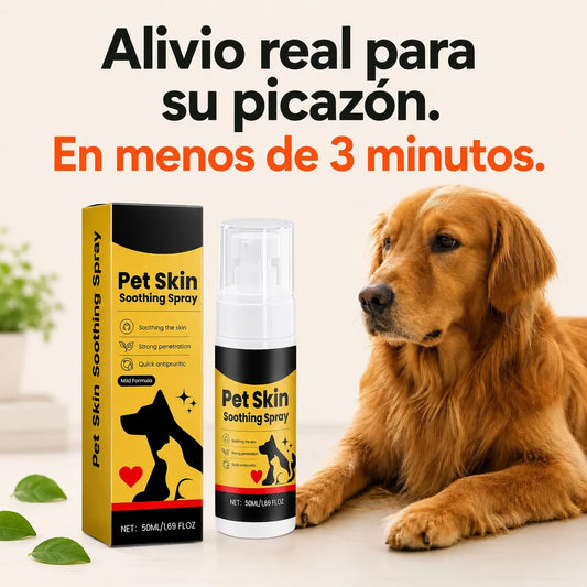 Peluka Spray Aliviador de Piel Avalado por Veterinario para Perros