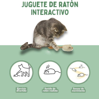 Veluna Juguete Interactivo de Ratón para Gatos
