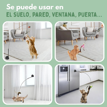 Juguete Interactivo en Forma de Pájaro para Gatos
