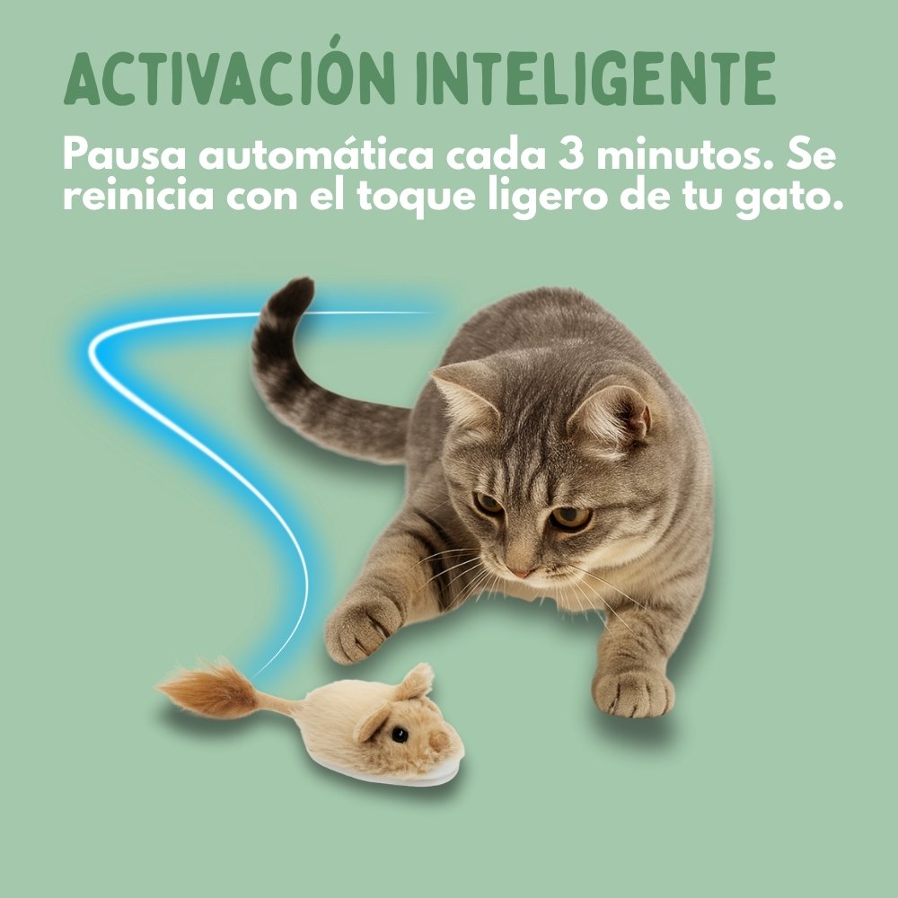 Veluna Juguete Interactivo de Ratón para Gatos