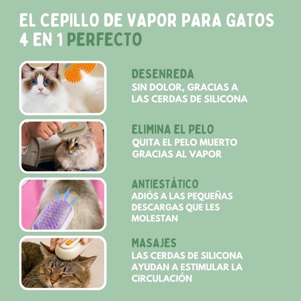 Veluna Steam Brush para gatos