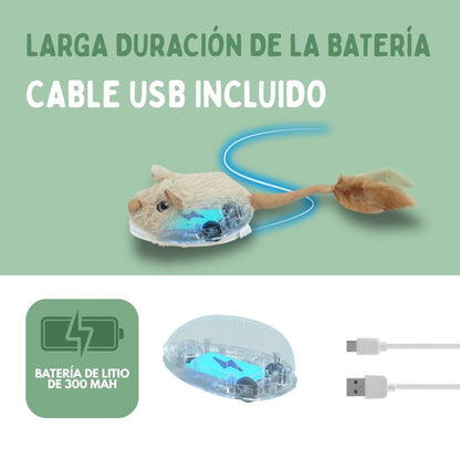 Veluna Juguete Interactivo de Ratón para Gatos