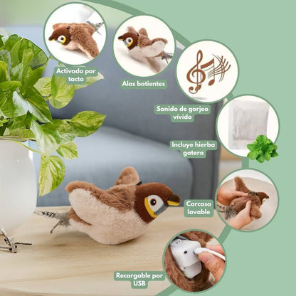 Veluna Pájaro Inteligente Interactivo para Gatos