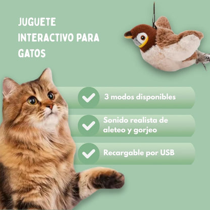 Veluna Pájaro Inteligente Interactivo para Gatos