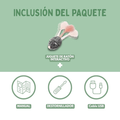 Veluna Juguete Interactivo de Ratón para Gatos