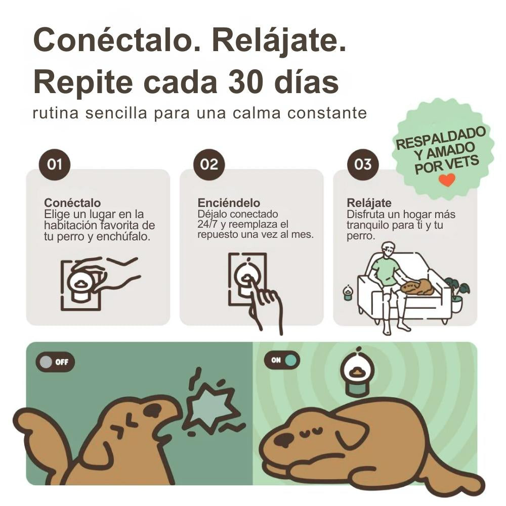 Difusor de Feromonas Veluna para Perros
