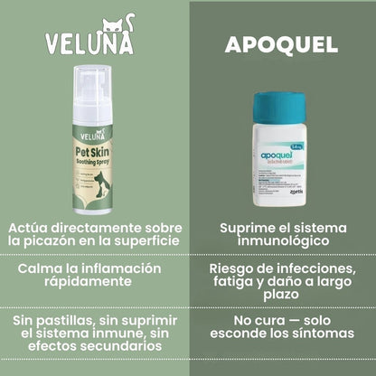 Veluna Spray Aliviador de Piel Avalado por Veterinario para Perros
