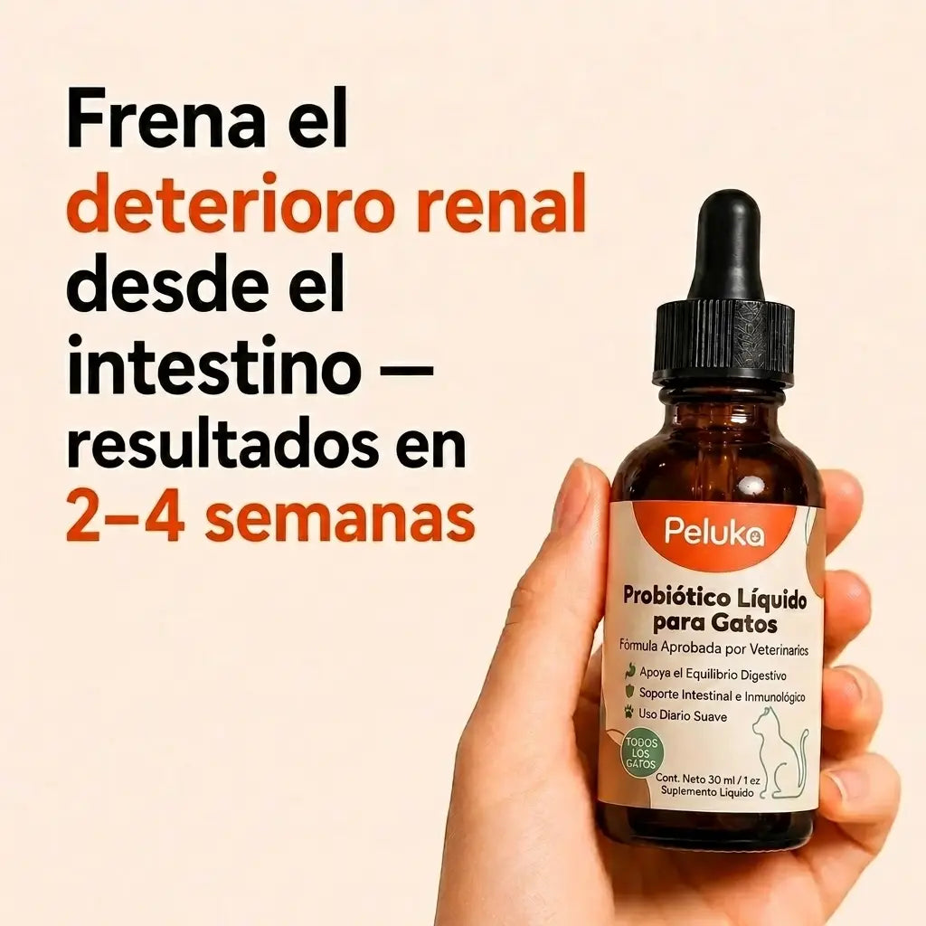 Probiótico Líquido para Gatos — Riñones — 30 ml